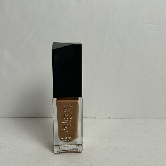 Believe Beauty Skin Finish Foundation CAFE MedFull Coverage Glass Bottle - Picture 1 of 4